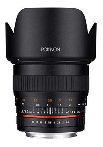 Lente Rokinon 50 Mm F14 Para Canon Ef Digital Slr