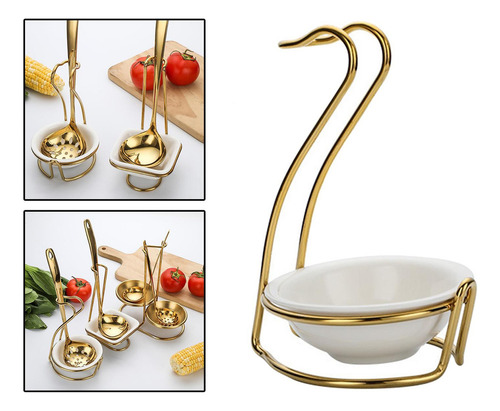 Soporte For Cuchara, Batidor De Pie, Soporte Forma De Cisne