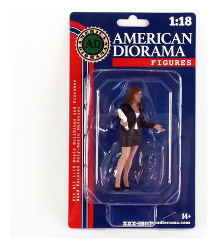 Ura Vendedor Femenina Para Modelo Escala American Diorama