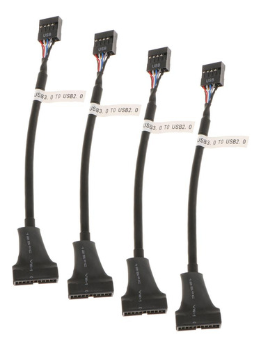 4pcs Usb 3.0 De 20 Pines A Usb 2.0 Placa Base Conector De