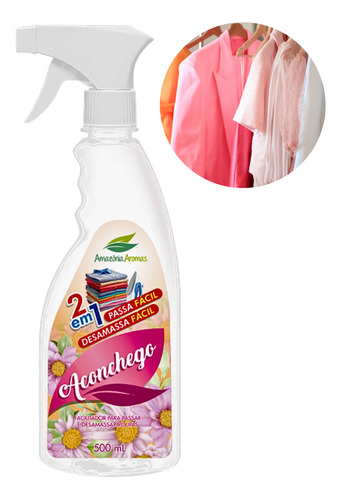 Passa E Desamassa Fácil 2em1 Tecidos Roupa Perfume Aconchego
