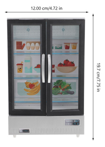 1 Juego De Refrigeradores En Miniatura House De Doble Puerta