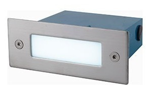 Imagen 3 de 6 de Pack 5 Luces Lámparas Embutidos Pared Led Exterior Escaleras Spot Candil Fan Ep10005 Acero Inoxidable Apto Intemperie