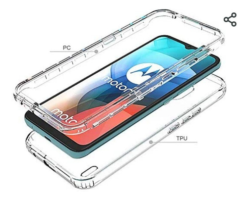 Imagen 3 de 10 de Funda 360 Compatible Con Moto G9 Play / E7 Plus / G9