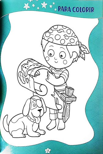 Livro Aprender E Colorir C/ Atividades E Desenhos