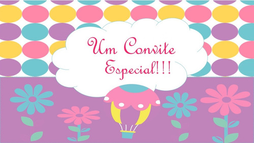 Imagem 2 de 7 de Convite Animado - Chuva De Amor - Faço Outros Temas!