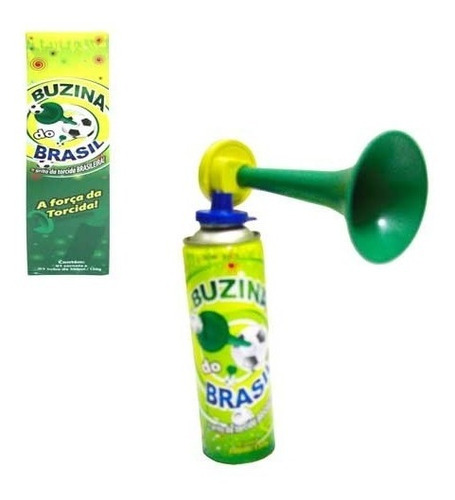 Buzina Do Brasil Com Corneta 300ml Barulho Copa Mundo