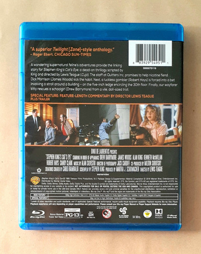 Cat's Eye ( Los Ojos Del Gato - 1985 ) - Blu-ray Original (Usado)
