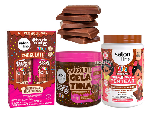 Kit Tratamento Chocolate Salon Line Kids Todecacho
