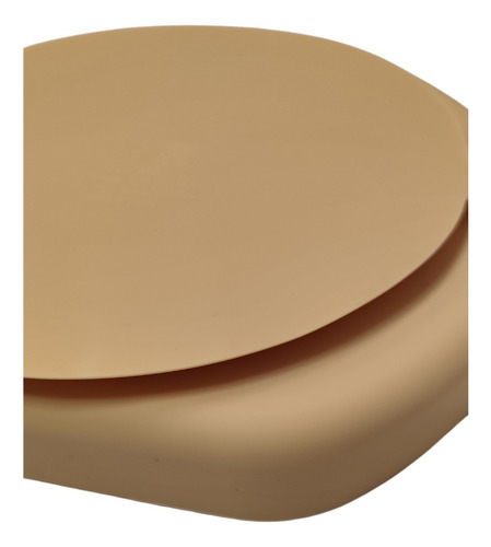 Prato Em Silicone Com Divisórias E Ventosa Nude Everly Liso