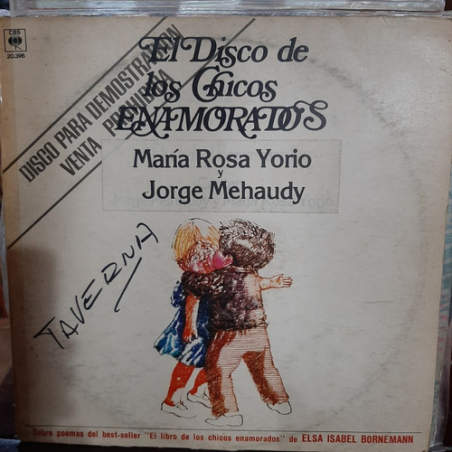 Vinilo Maria Rosa Yorio Jorge Mehaudy El Disco De Chicos Rn2