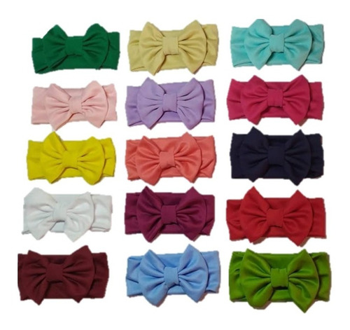 Paquete Turbantes Gorros Algodón Bebe Moño 0-12 M