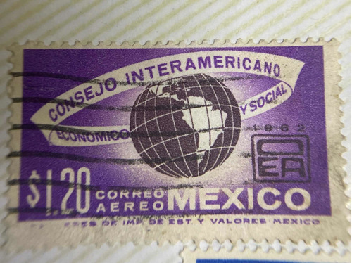 Sello Postal Reunión Consejo Interamericano Económico 1969