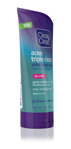 Exfoliante Facial Clean & Clear, Para Eliminar El Acné,