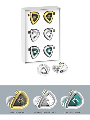Imagen 5 de 7 de Auriculares In Ear Kz Eda 3 En 1 Bajo Balance Hifi + Cuotas