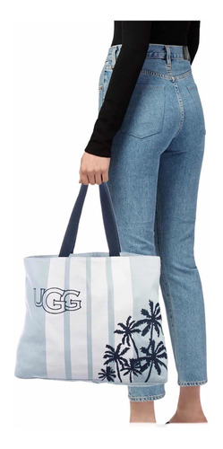 Bolso Tote Playero Bordado Ugg 5489