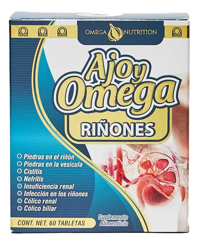 Riñones Ajo Y Omega Nutrition Piedras Cistitis Vesícula Sabor Sin Sabor
