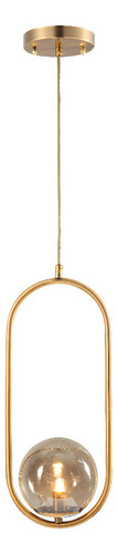 Lustre Pendente Moderno Esfera Bola Dourado Inovartte Inl78 110V/220V