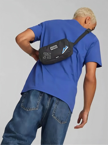 Cangurera Puma Patch Waist Bag Unisex 079515-01 Color Negro