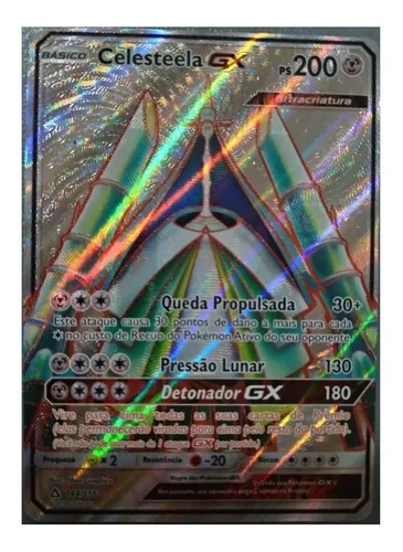 Carta Pokemon Celesteela Promo Ultra Criatura + Brindes