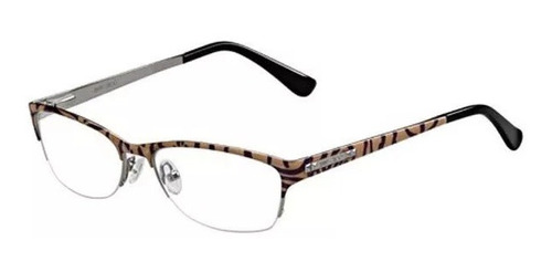 Lente Óptico Jimmy Choo 58 Leopard Animal Print Brown M 54mm