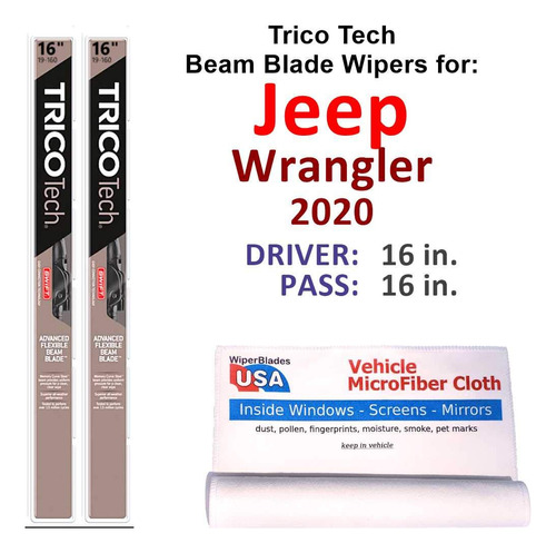 Limpiaparabrisa Para Jeep Wrangler 2020 Trico Tech