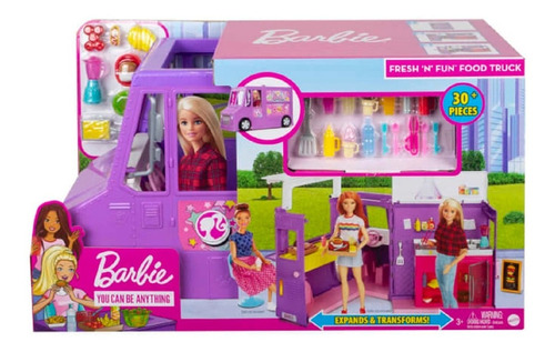 Barbie Set De Juego Camion De Comida Food Truck 