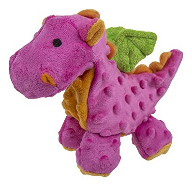 Godog Bubble Plush Dragons Squeaky Dog Toy, Tecnología Chew