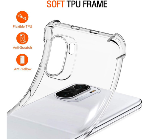 Funda Uso Rudo Silicona Tpu Suave Para Poco F3 5g+mica Transparente Xiaomi Poco F3 5g/11i 5g/11x 5g/11x Pro/redmi K40/redmi K40 Pro
