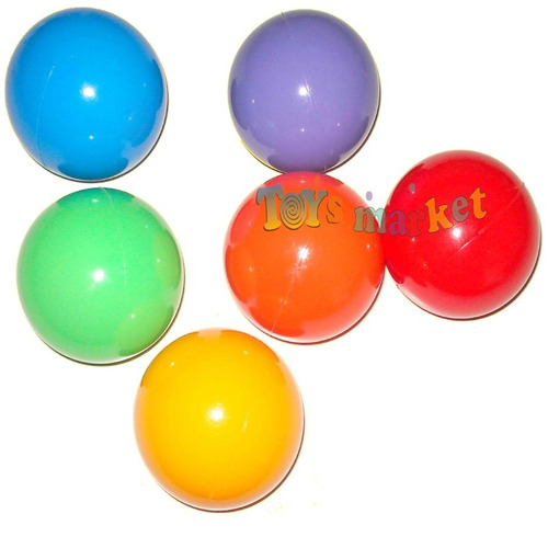 Imagen 2 de 4 de Pelotas Pelotero X 100 Plastico Virgen Brillantes De 9 Cm