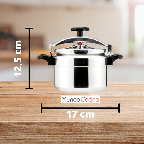 Imagen 3 de 6 de Olla A Presion De 3 Litros + Bowl 22cm De Acero Inoxidable