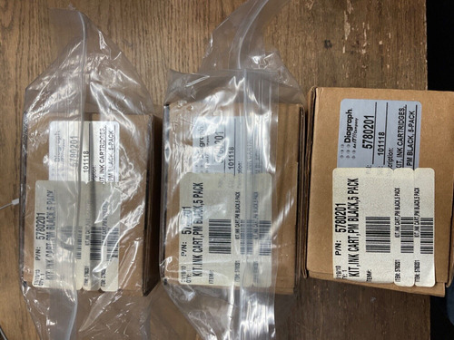 11 Pack Ink Cartridge For Foxjet Solo 100 Black Itw Mark Bbz