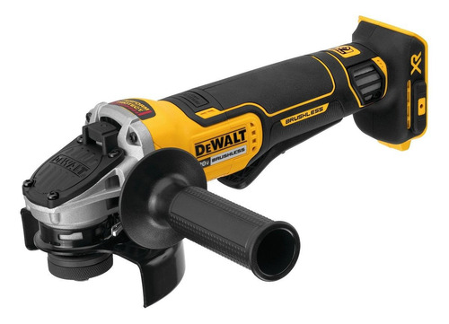 Imagen 1 de 2 de Miniesmeriladora angular inalámbrica DeWalt Perform & Protect DCG413B amarilla 850 W