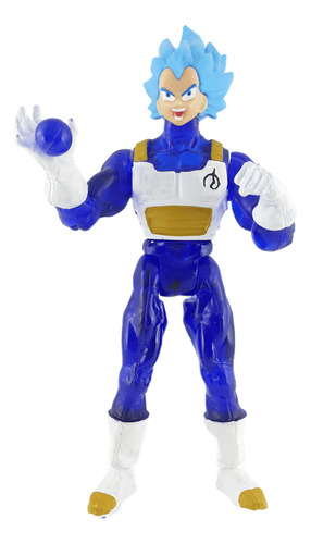 Figura Muñeco Juguete Vegeta Super Sayayin Dios Blue Ssj Luz