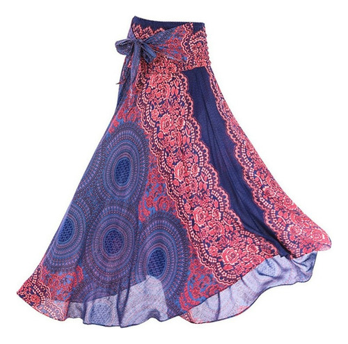 Falda Larga Bohemia Hippie For Mujer Vestido Gitana