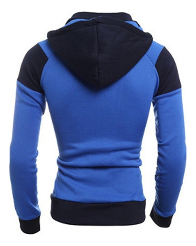 Sudadera Hombre Capucha Gorro Y Cierre Colores