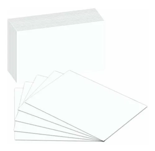 100 Tarjetas Extra Grueso Índice | Tarjeta De Nota En Blanco