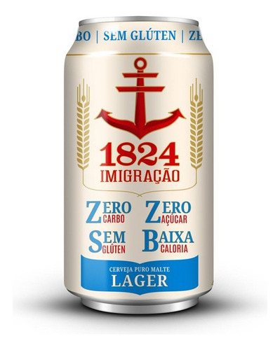 Cerveja Artesanal Imigracao Light Lager Zero Carbo Lata 350m