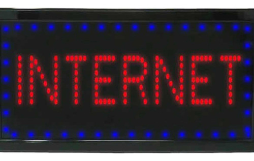 Letrero Luminoso 48x25 Cm Internet Led