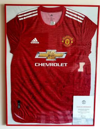 Remera Manchester United Autografiada Por Los Jugadores