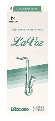 Cañas De Saxofón Tenor La Voz, Mediano, Paquete De 5