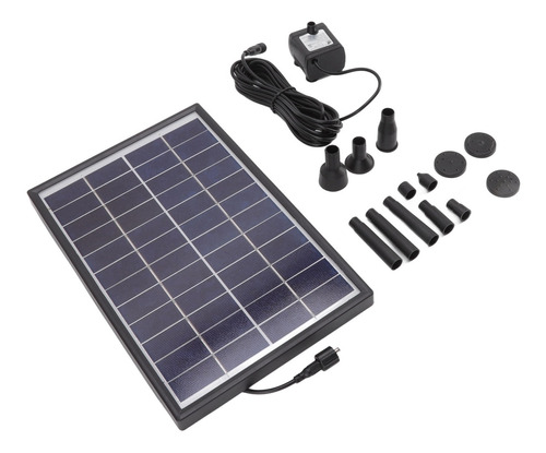 Bomba Solar Para Estanque, 12 V, 6 W, Filtro Antiobstrucción