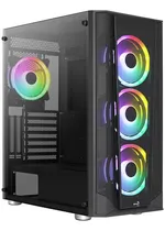 Comprar Aerocool Prism Chasis Caja Atx Gamer Rgb Vidrio 4 Fans Argb