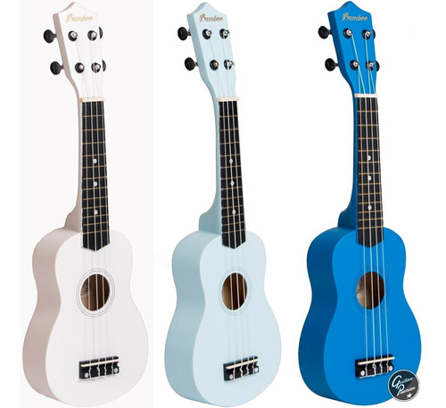 Imagen 6 de 10 de Ukelele Electroacustico Bamboo Soprano Colores + Afinador