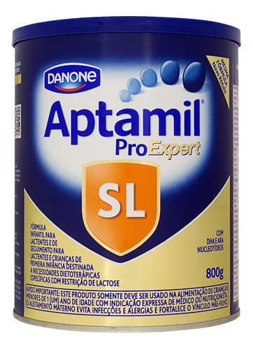 Fórmula infantil em pó sem glúten Danone Aptamil ProExpert SL sabor leite en lata - Kit de 6 de 800g - 0  a 36 meses