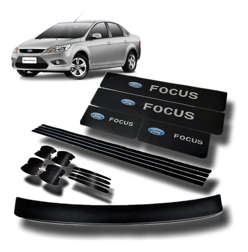 Cubre Zocalos Puertas Baul Uñeros Ford Focus 2 Exe