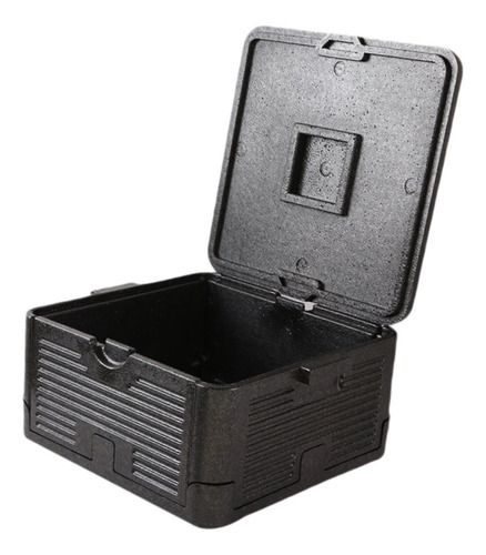 Porta Alimentos De Espuma Plegable Con Tapa, Caja S Negro