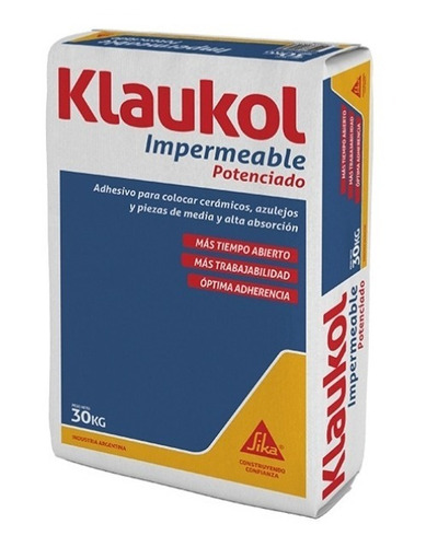 Pegamento Klaukol Fluido Impermeable X 30 Kg 