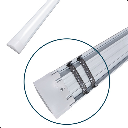 Luminária Led Linear Slim 36w Tubular 120cm 4000k Neutra Estrutura Branco 110v/220v