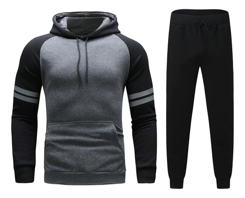 Conjunto Deportivo Para Hombre 2 Pieza Sudadera Capucha